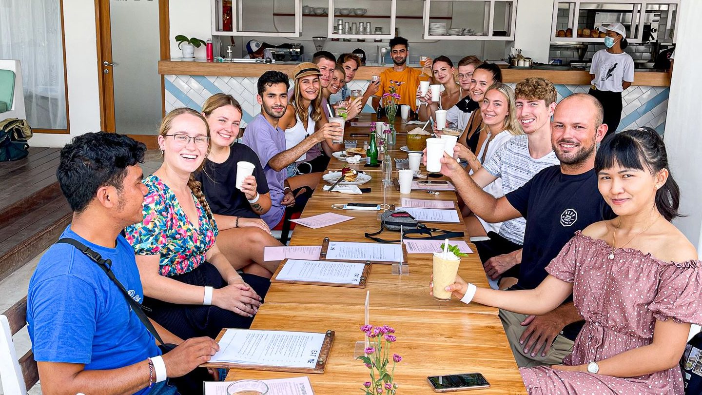 Asia Exchange team with Bali students